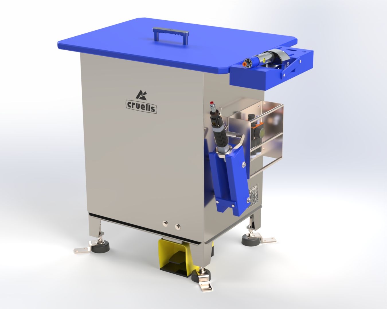 Mesa de deshuese F-86, render de producto
