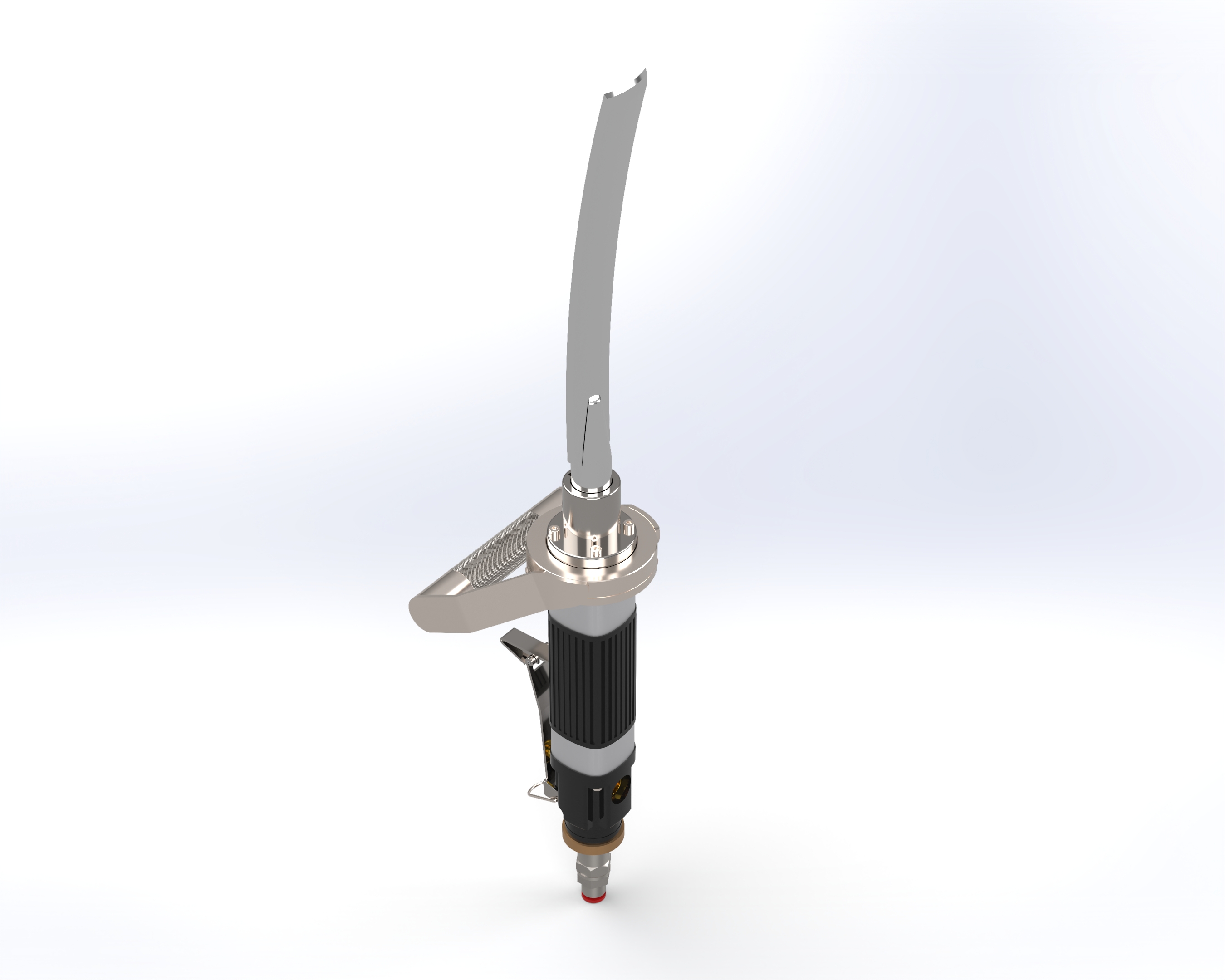 Gubiadora neumática manual FG, render 3D vista general