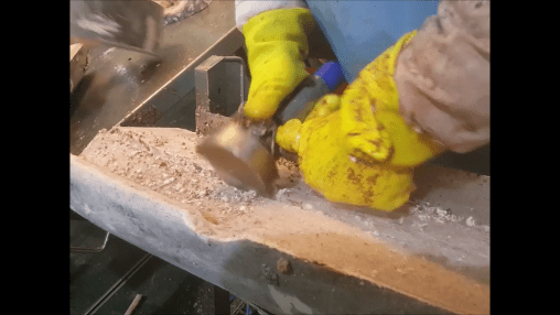 Limpiadora PL, detalle del tambor de cuchillas